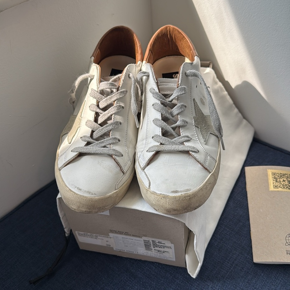 Golden Goose Deluxe Brand Superstar Brown Heel Tab 39 - Picture 3 of 10